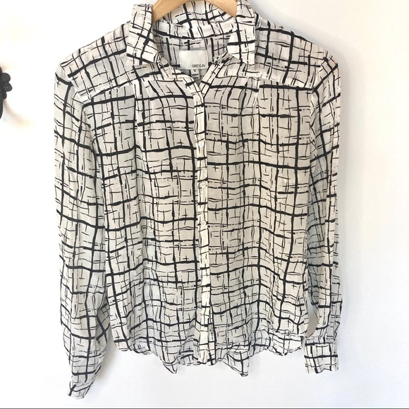 NWOT Greylin Chiffon Blouse - Picture 2 of 4